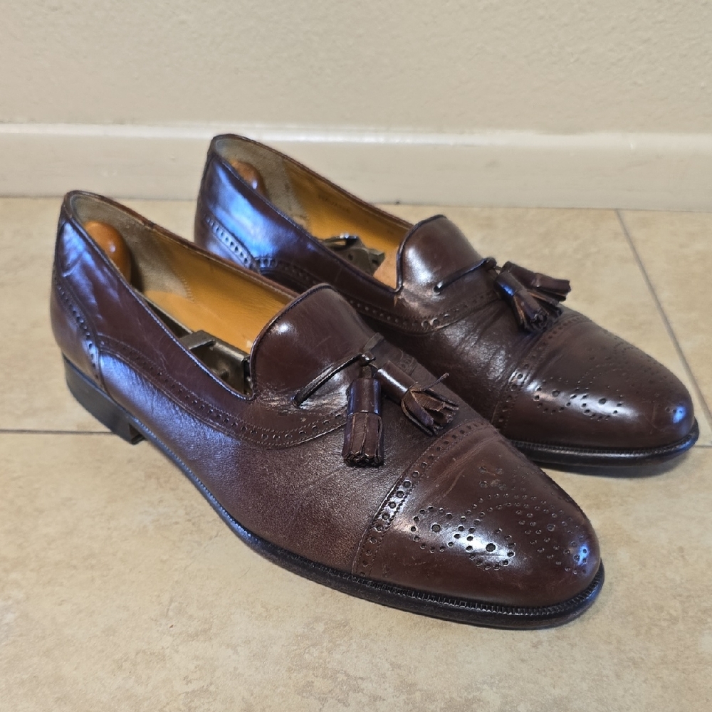 Mezlan Dark Brown Tassel Loafers